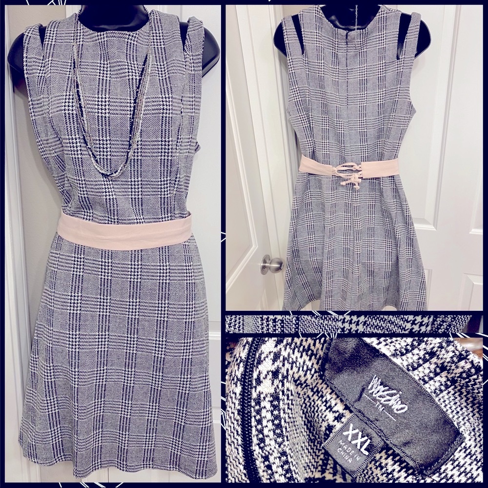 Mossimo Cotton Houndstooth Dress, Size XXL - Picture 4 of 7